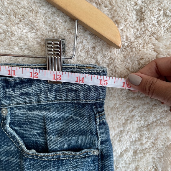 Lucky Brand Jean Short Womens Size 2 Mid Rise Cut Off Raw Hem Sexy Denim - Picture 5 of 11
